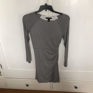 Banana Republic Black and White Striped Dress